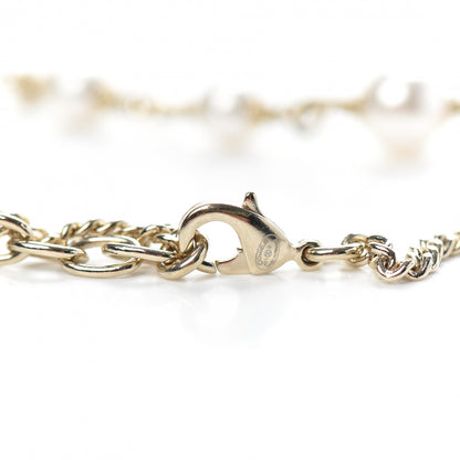 Chanel Pearl CC Chain Anklet Gold Pearly White 3 of 3