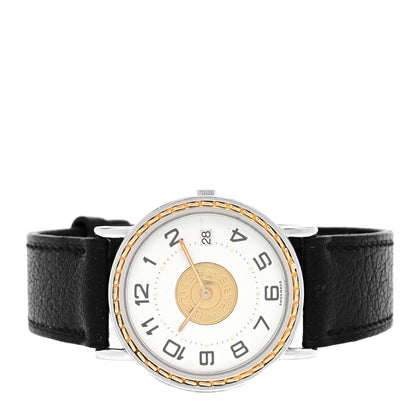Hermes Stainless Steel Barenia 32mm Sellier Quartz Watch Noir 2 of 4
