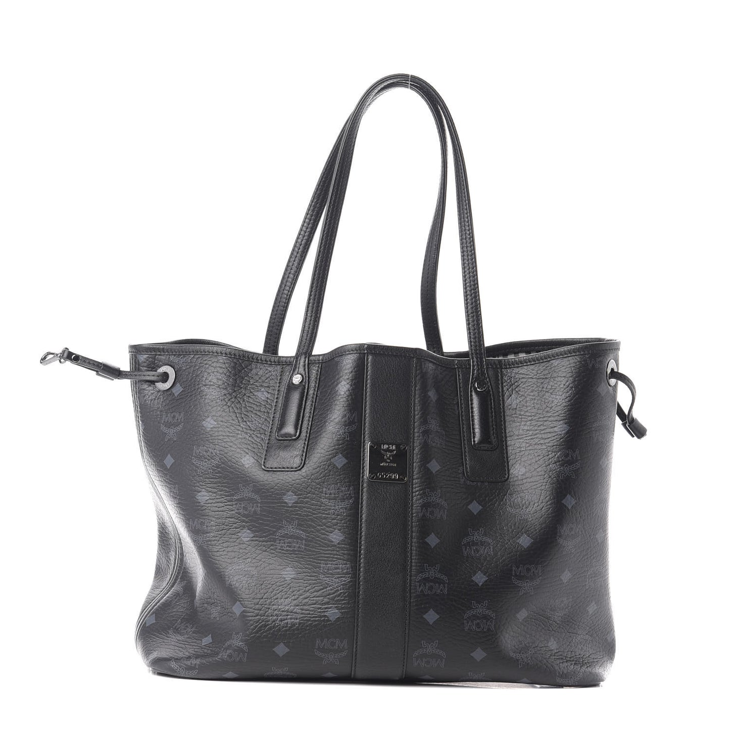 Visetos Medium Liz Reversible Shopper Tote Black
