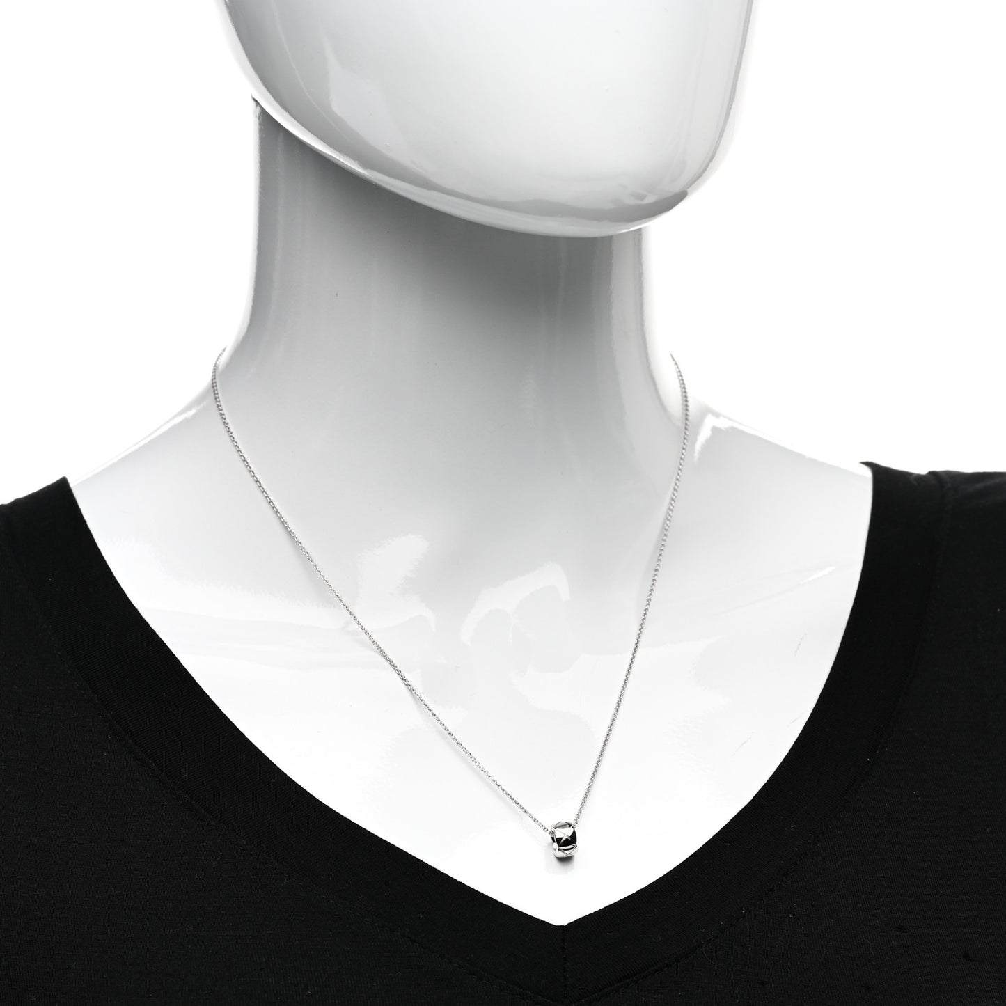 18K White Gold Coco Crush Pendant Necklace