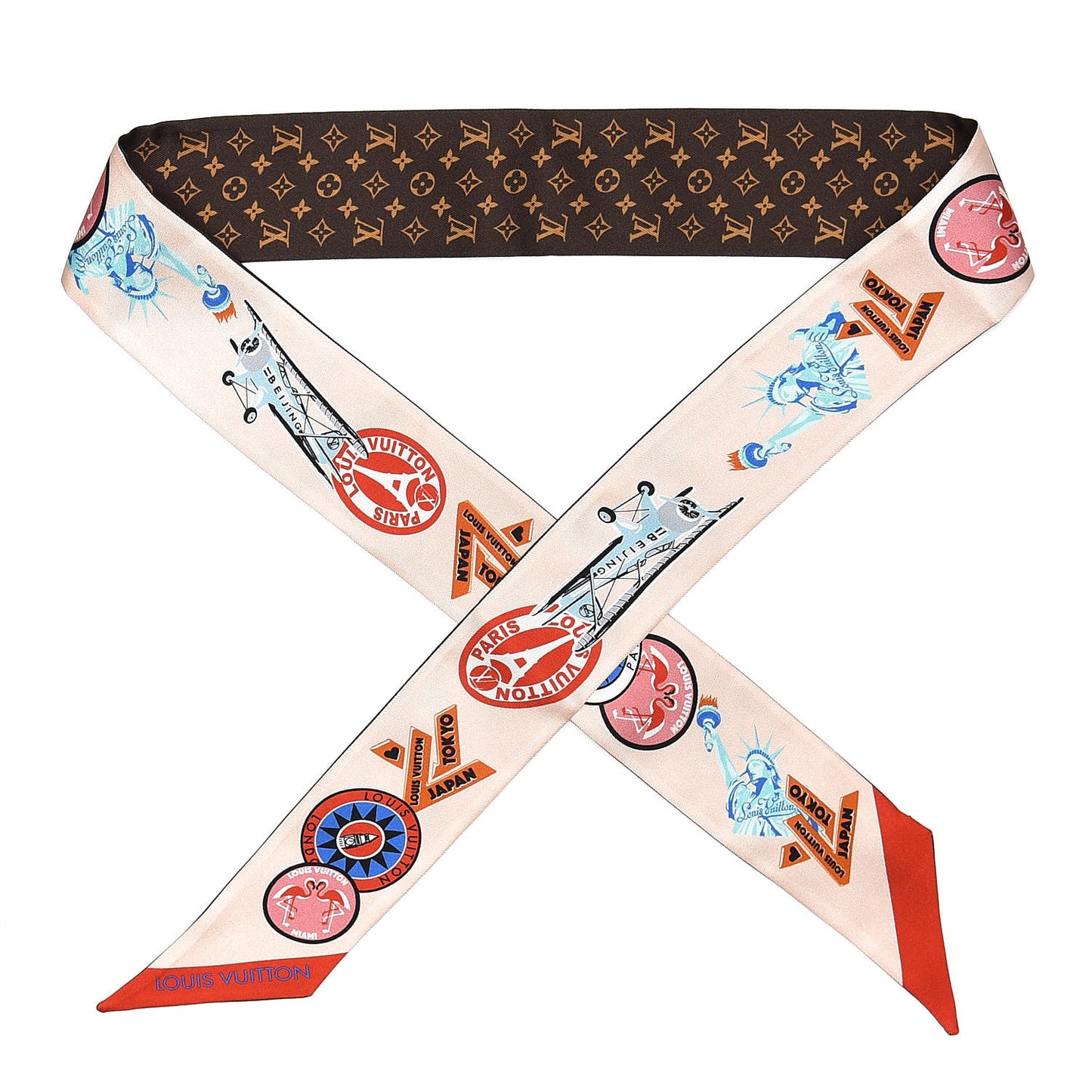 Silk Monogram World Tour Stickers BB Bandeau Nude