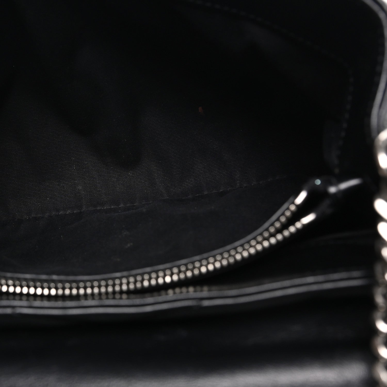 Saint Laurent Calfskin Y Quilted Monogram Small Loulou Chain Satchel Black 5 of 9