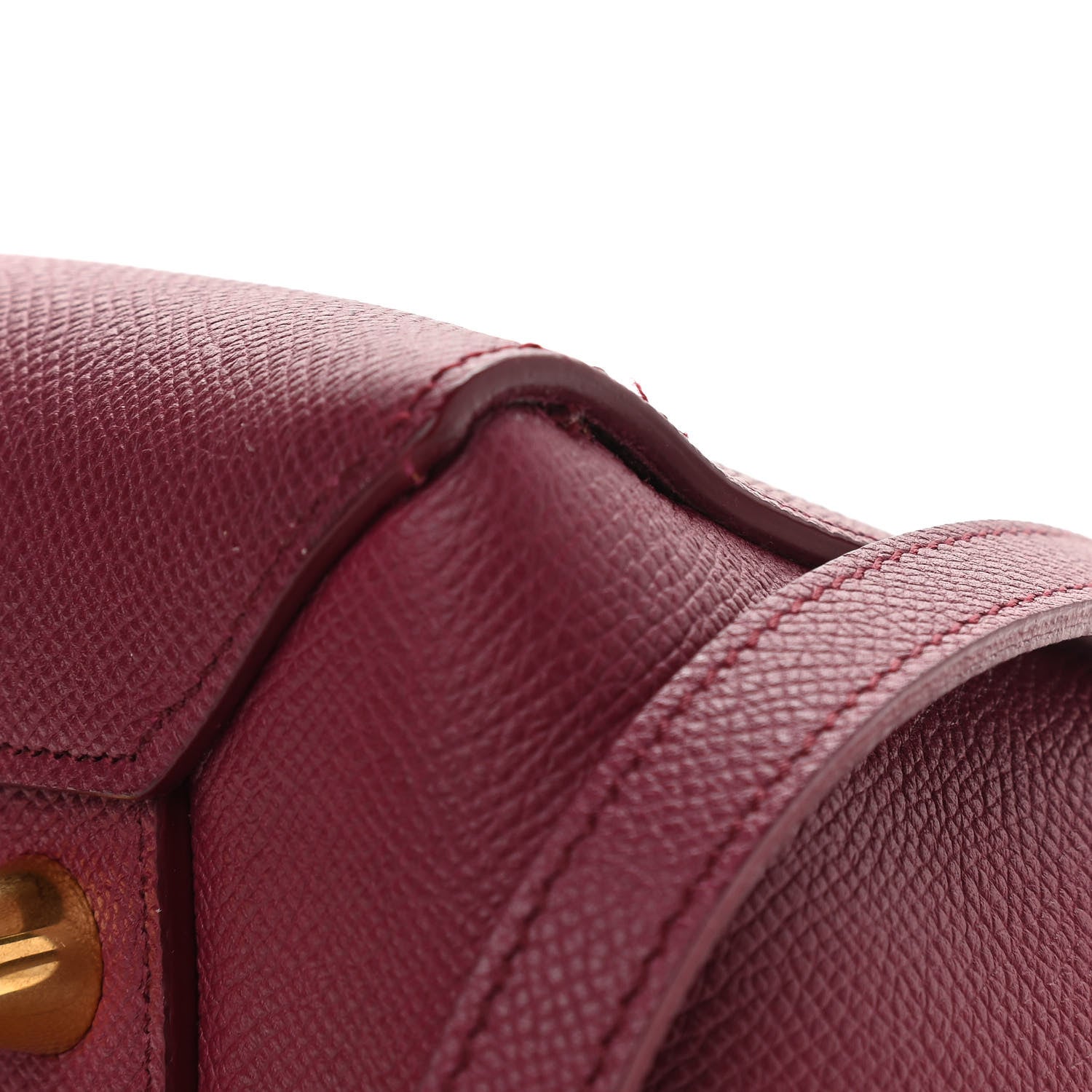 Celine Grained Calfskin Mini Belt Bag Plum 11 of 11