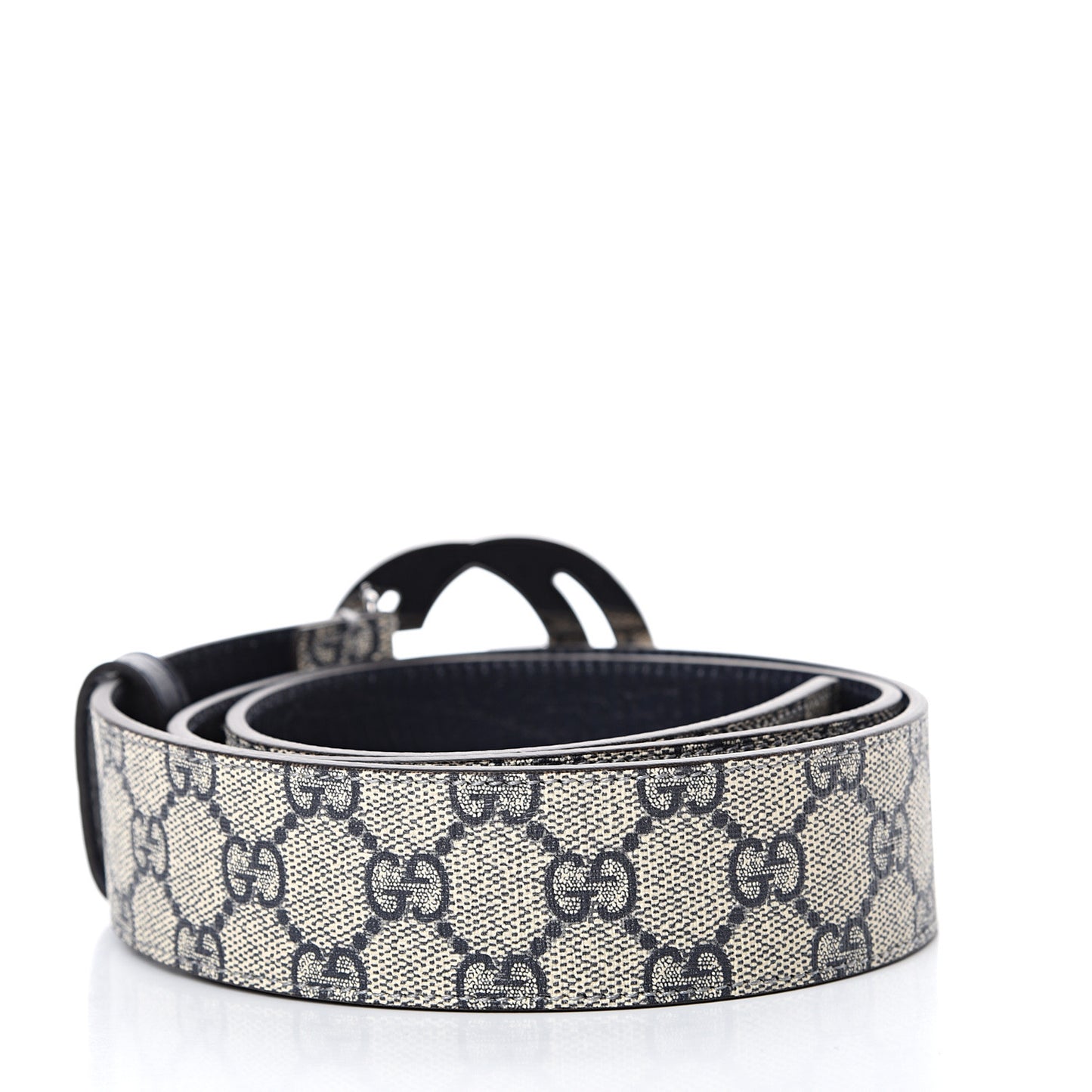 GG Plus Monogram Interlocking G Belt 95 38 Navy