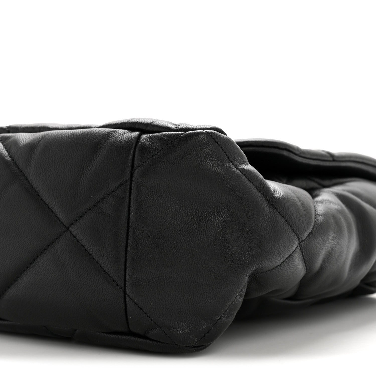 Chanel Goatskin Quilted Maxi Chanel 19 Flap Black 10 of 15