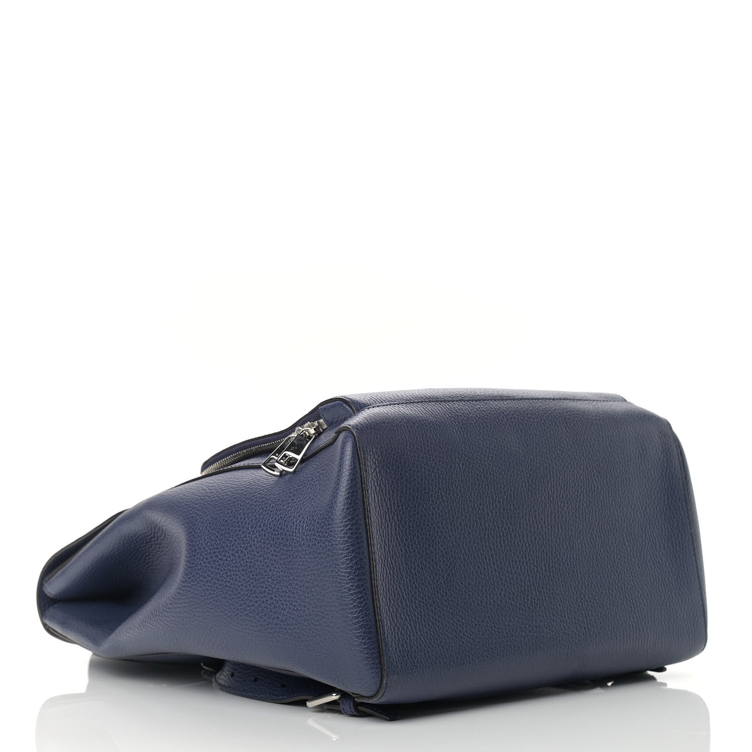Gucci Pebbled Calfskin Chain Backpack Blue 3 of 11