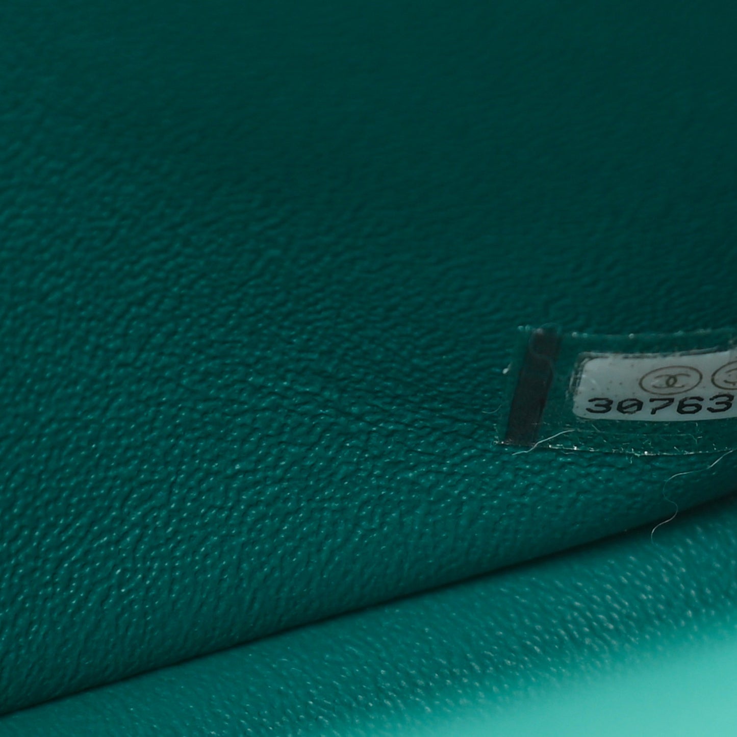 Caviar Quilted Small Double Flap Green