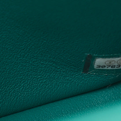 Chanel Caviar Quilted Small Double Flap Green 6 of 10