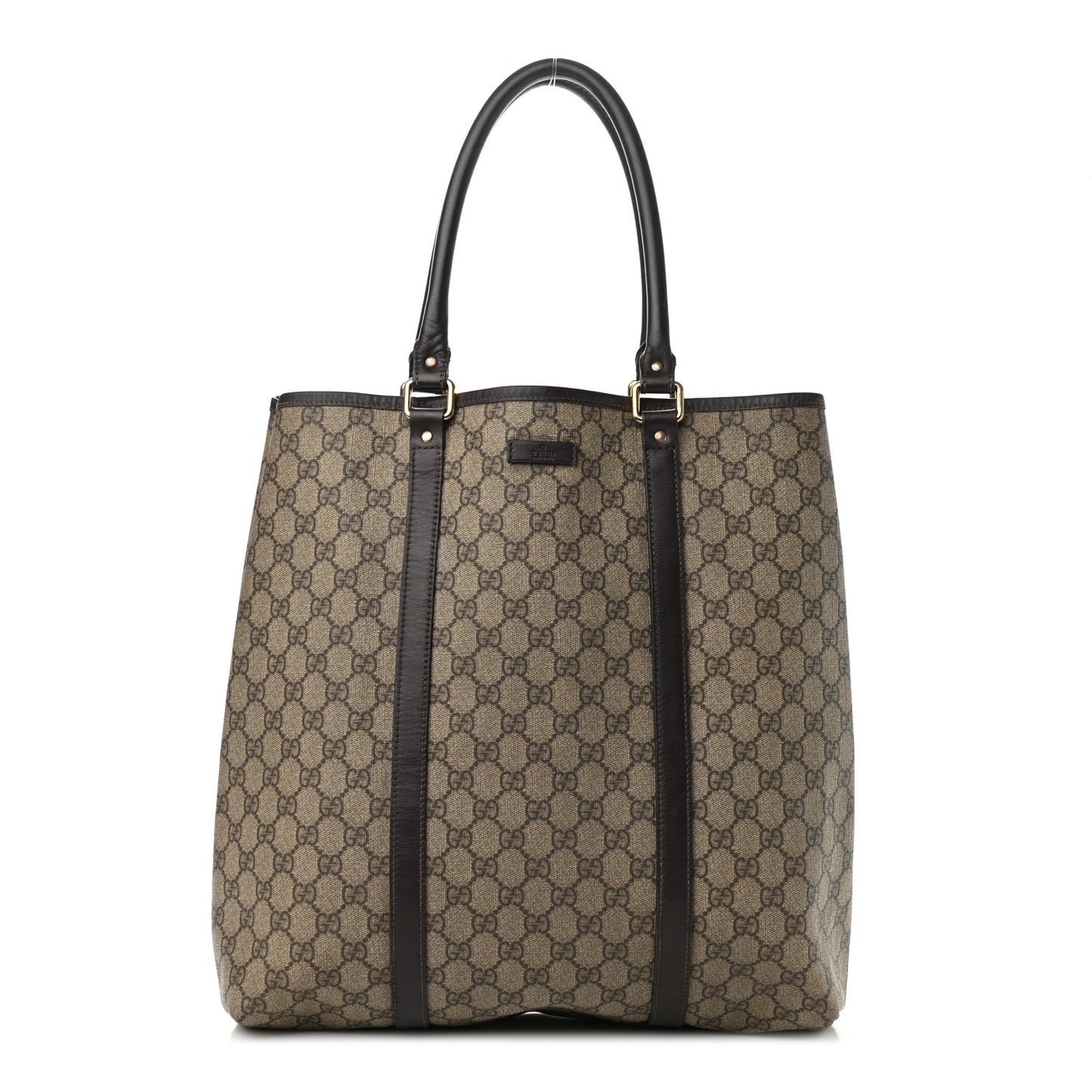 GG Plus Monogram Joy Vertical Tote Dark Brown