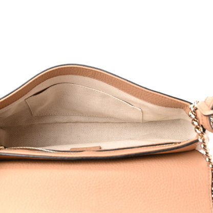 Gucci Pebbled Calfskin Medium Soho Flap Crossbody Camelia 5 of 10