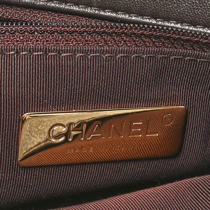 Chanel Lambskin Quilted Medium Chanel 19 Flap Dark Brown 6 of 10