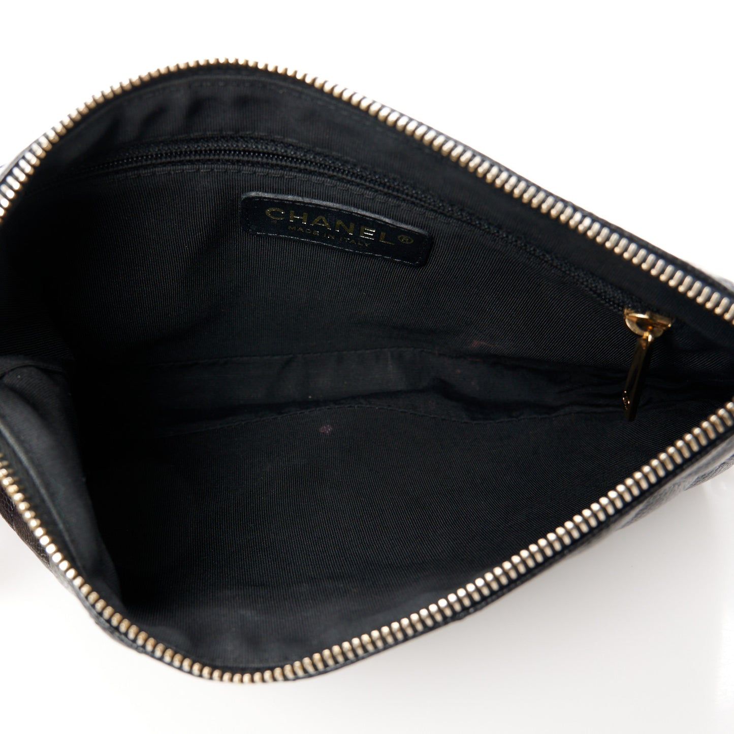Caviar Quilted CC Shoulder Bag Black