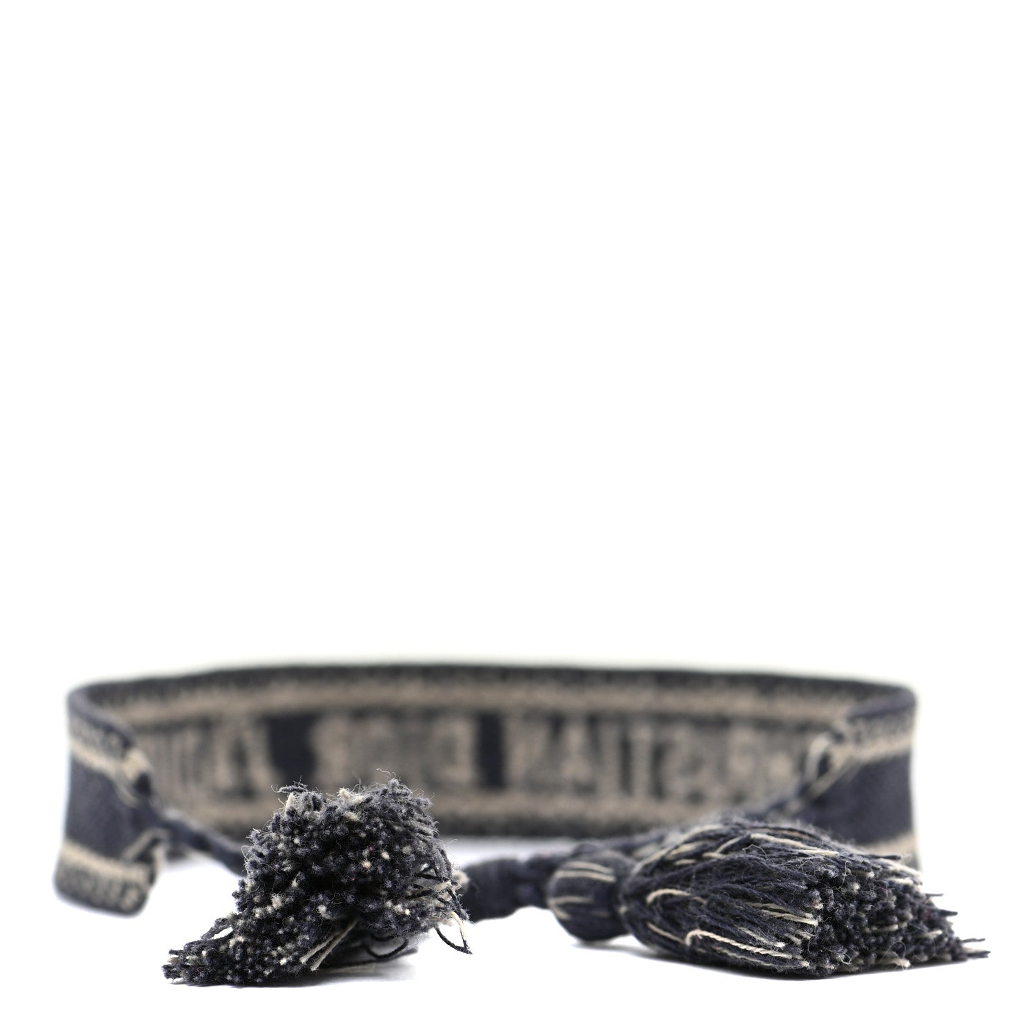 Christian Dior Woven Cotton J'Adior Friendship Bracelet Navy 3 of 5