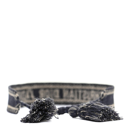 Christian Dior Woven Cotton J'Adior Friendship Bracelet Navy 3 of 5