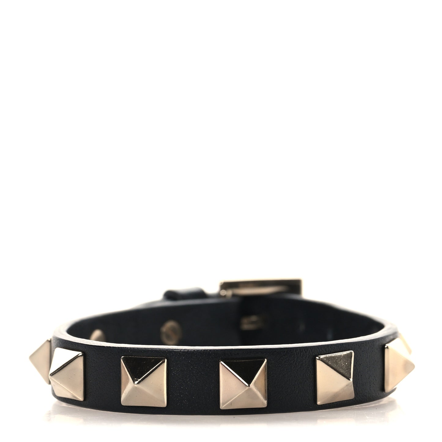Vitello Rockstud Bracelet Black