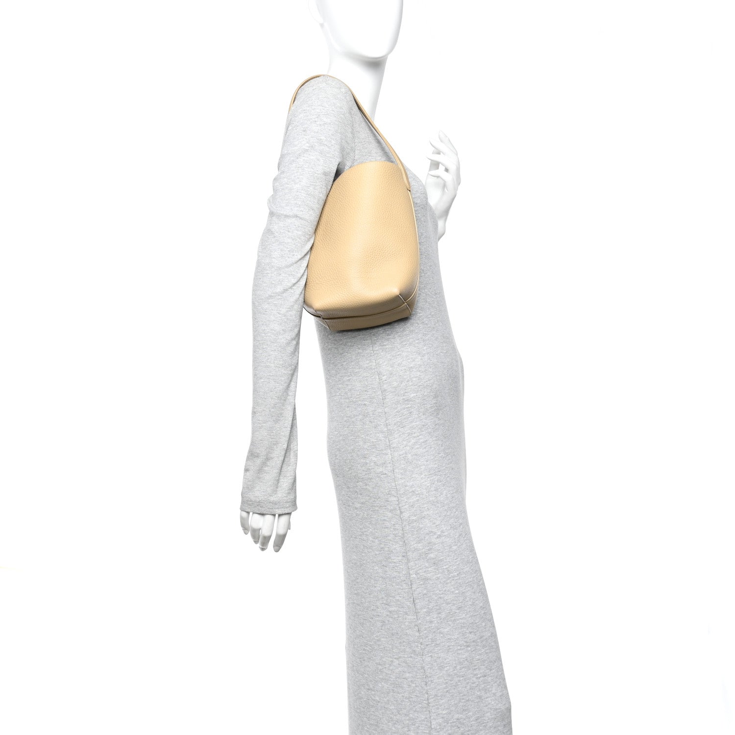 The Row Grained Calfskin Small N/S Park Tote Dark Taupe 2 of 11