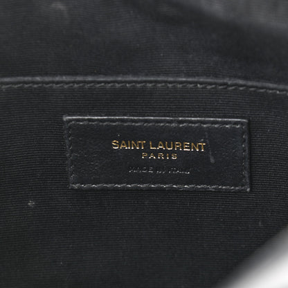 Saint Laurent Raffia Calfskin Leopard Print Monogram Lou Camera Bag Natural Beige Black 6 of 11
