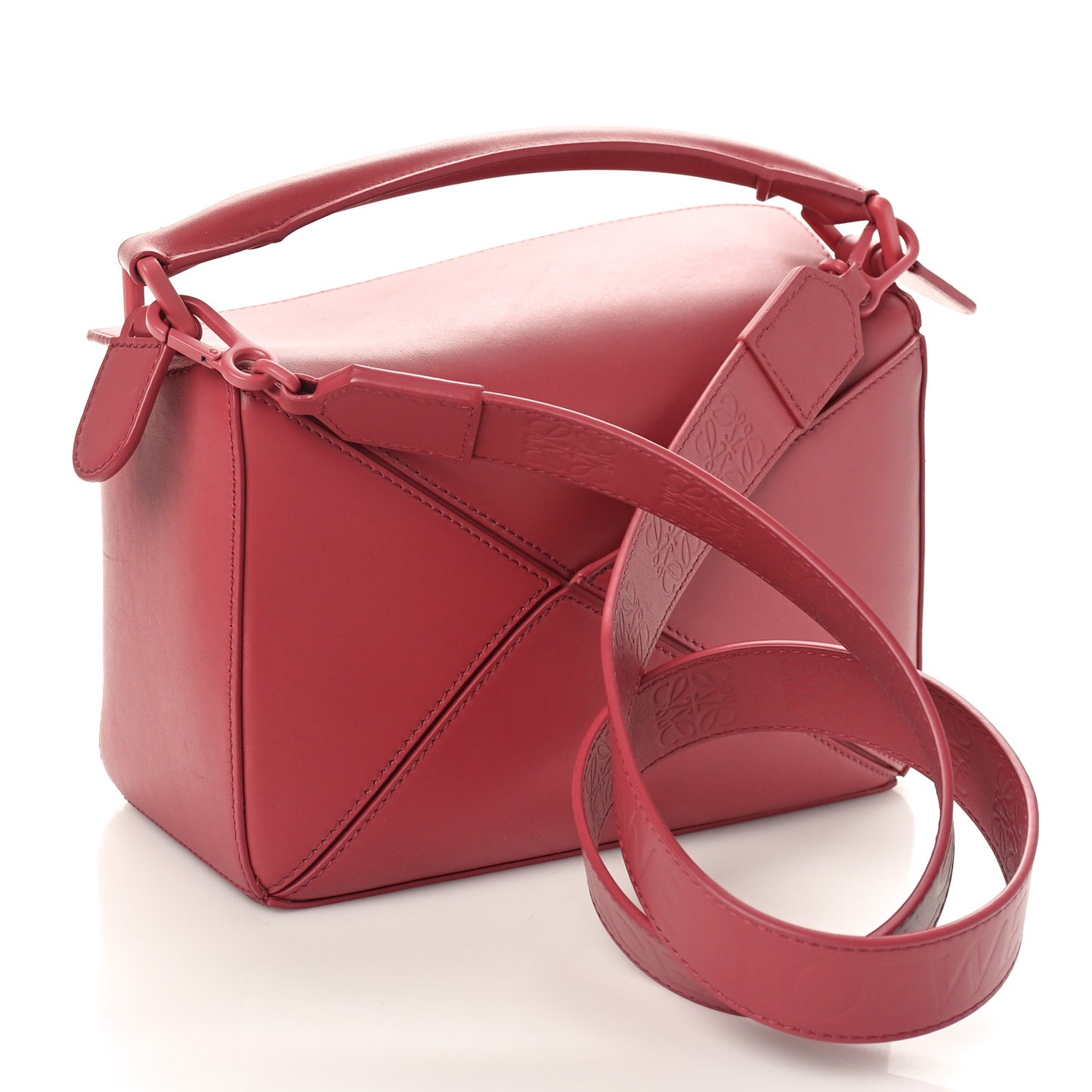 Satin Calfskin Small Puzzle Bag Plumrose