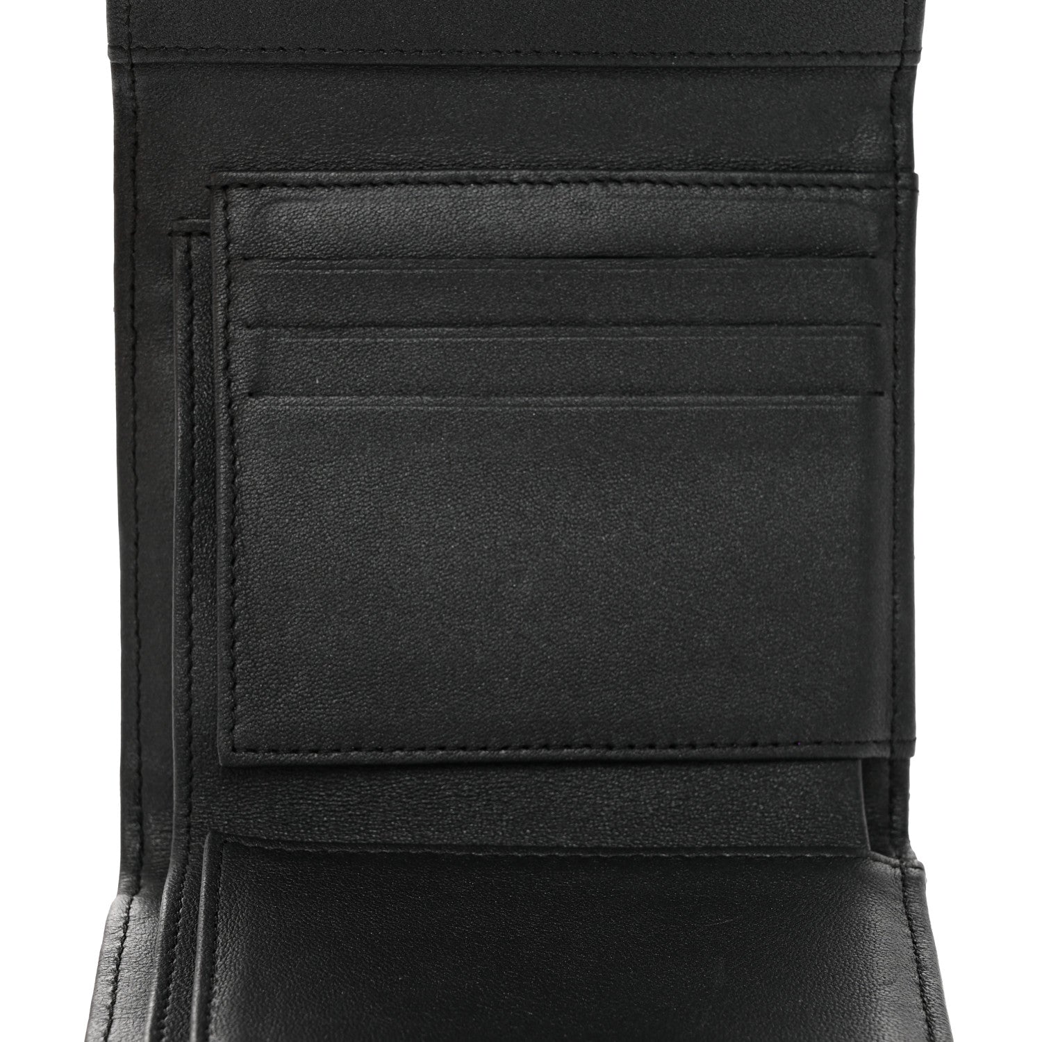 Chanel Lambskin Quilted Compact Flap Wallet So Black 5 of 12