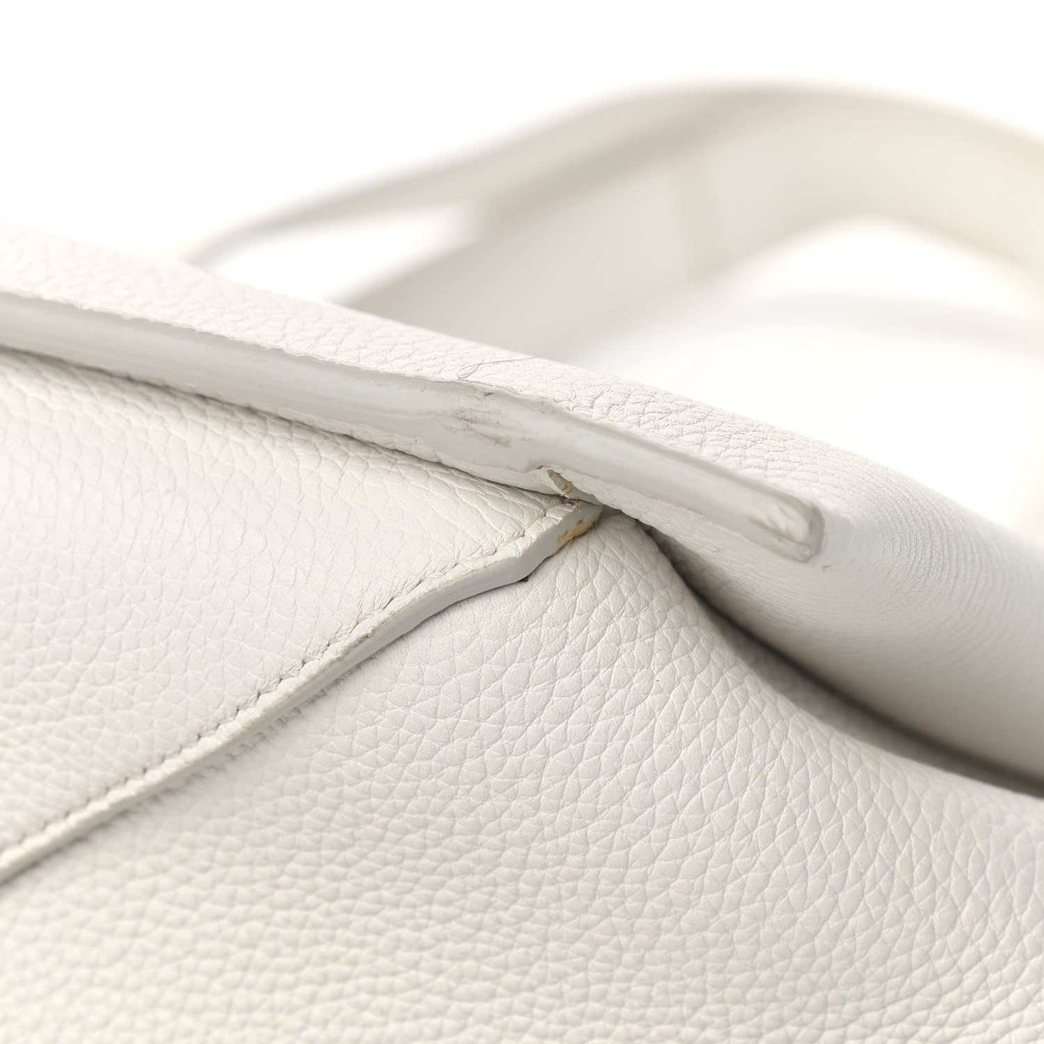 Celine Baby Grained Calfskin Small Tri-Fold Bag White 12 of 22