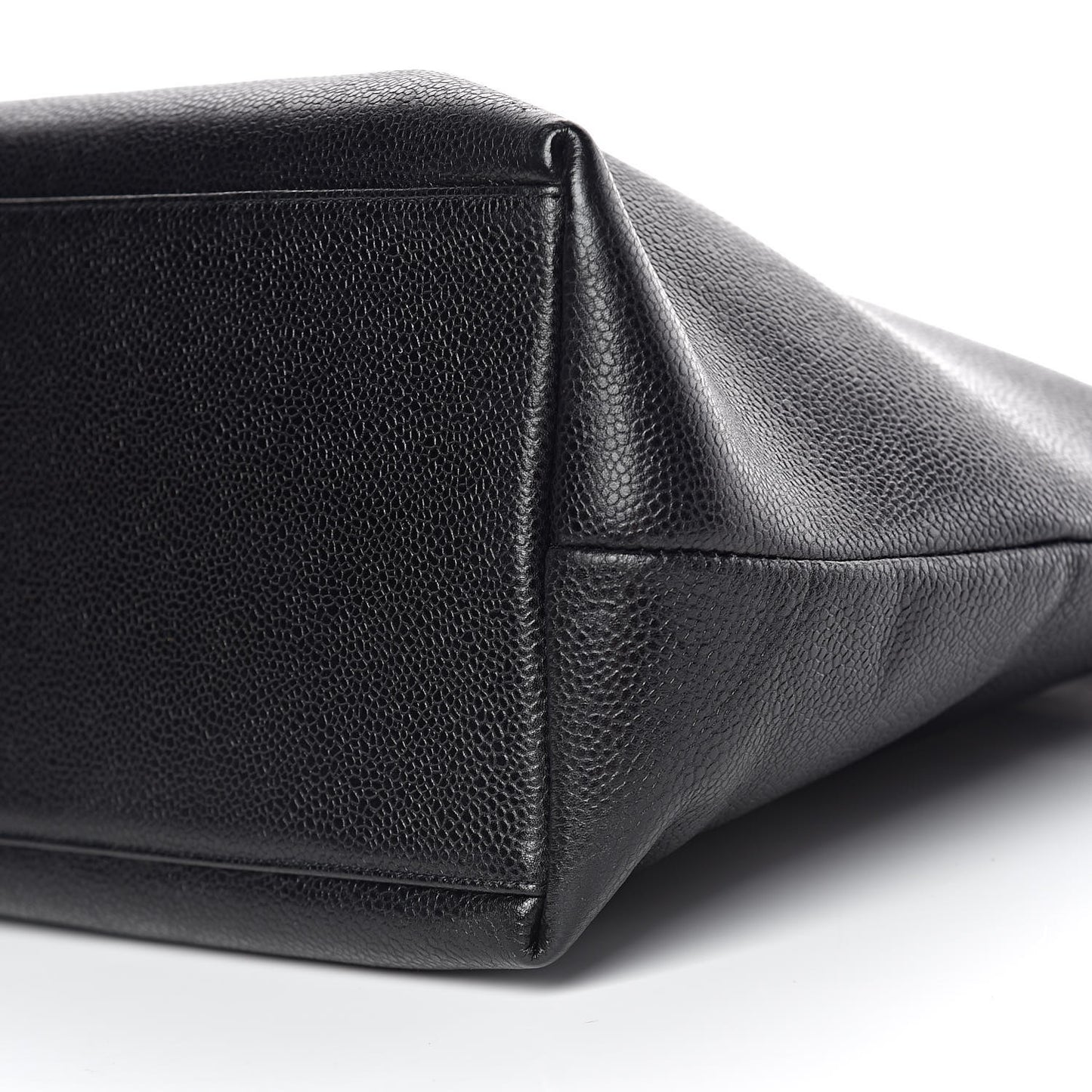 Caviar Large CC Shoulder Bag Black
