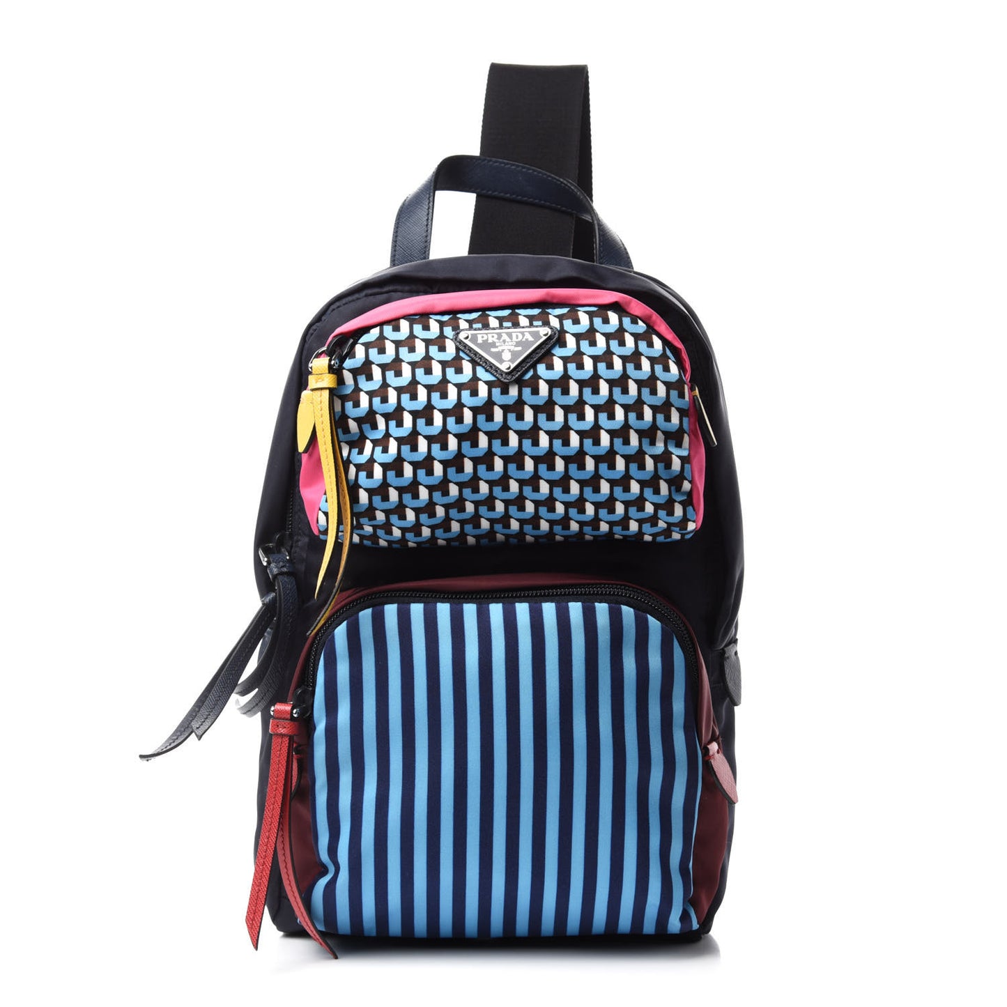 Tessuto Stampato Nylon Otta Print Sling Backpack Black