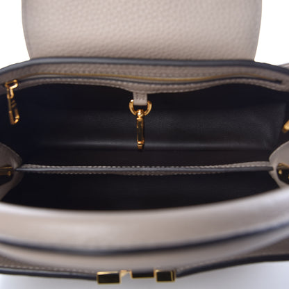 Louis Vuitton Taurillon Capucines PM Galet 5 of 9