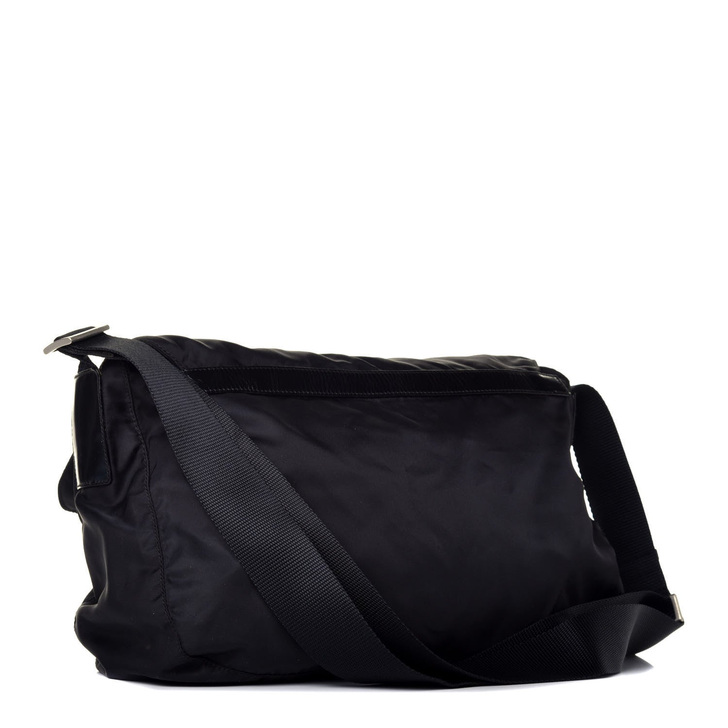 Prada Nylon Vela Messenger Bag Black 3 of 8