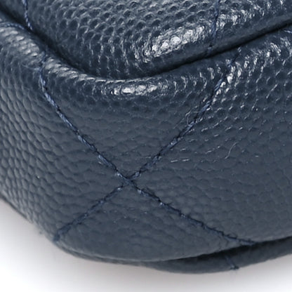 Chanel Caviar Quilted Small Clutch With Chain Blue 10 of 11