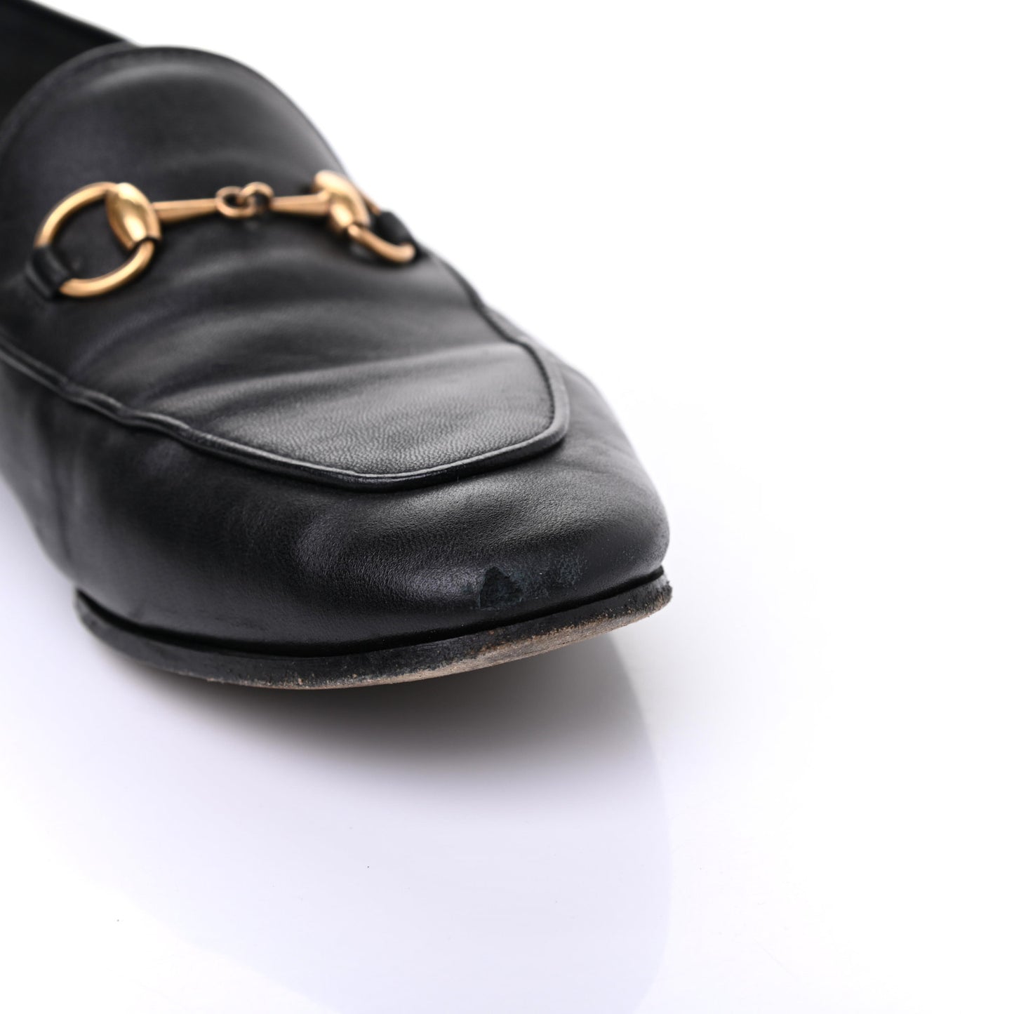 Lambskin Womens Brixton Horsebit Loafers 36 Black
