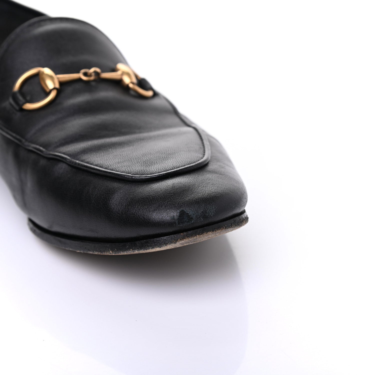 Gucci Lambskin Womens Brixton Horsebit Loafers 36 Black 15 of 19