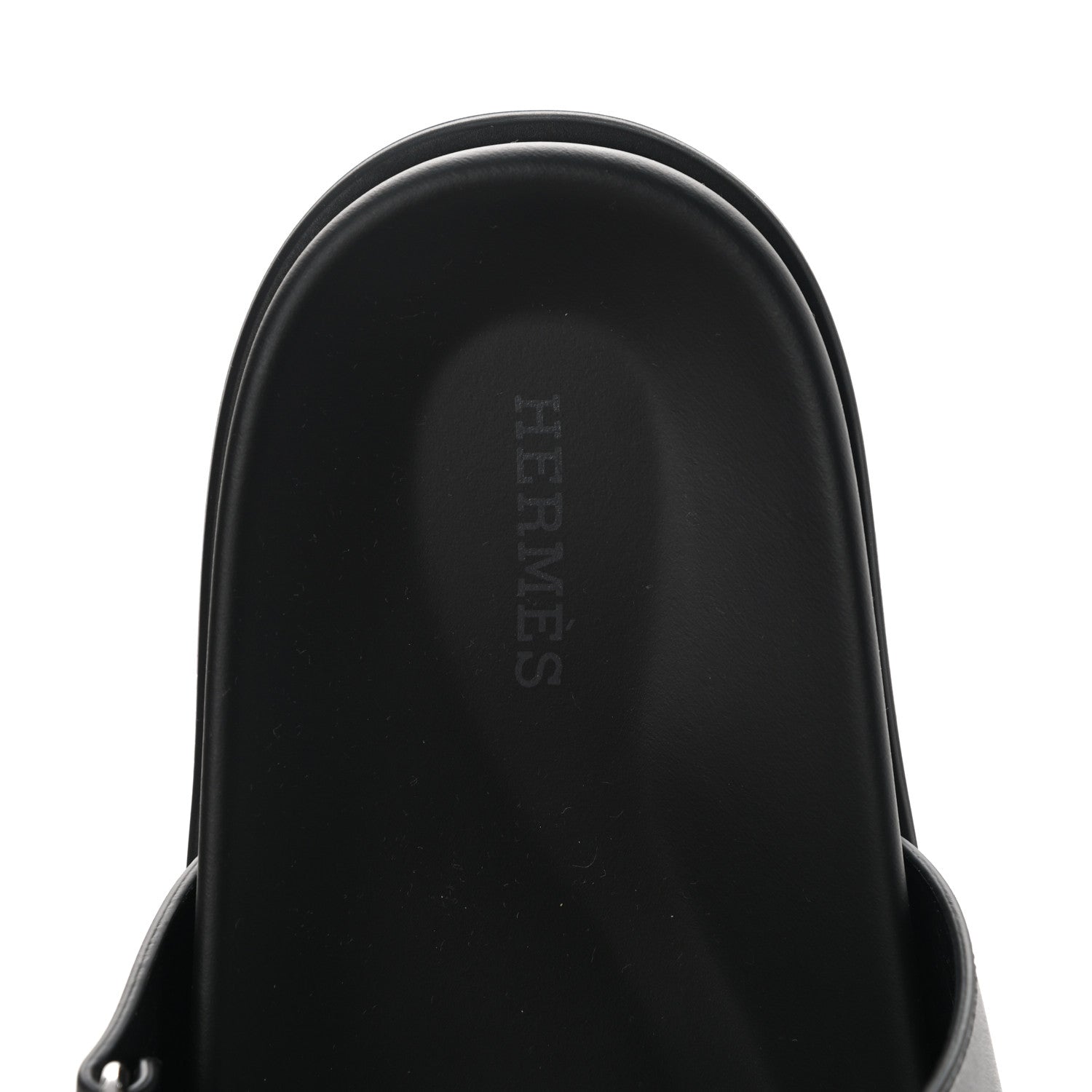 Hermes Calfskin Mens Chypre Sandals 41.5 Black 7 of 9