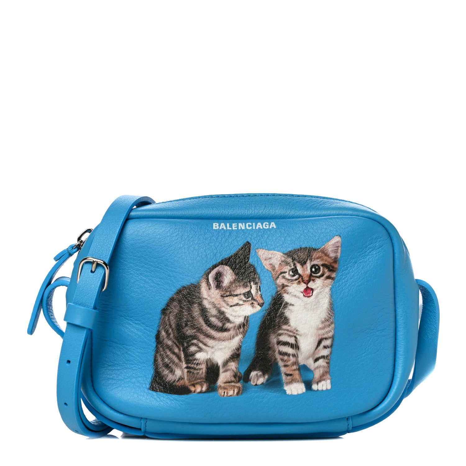 Balenciaga Calfskin XS Everyday Kittens Camera Bag Bleu 1 of 14
