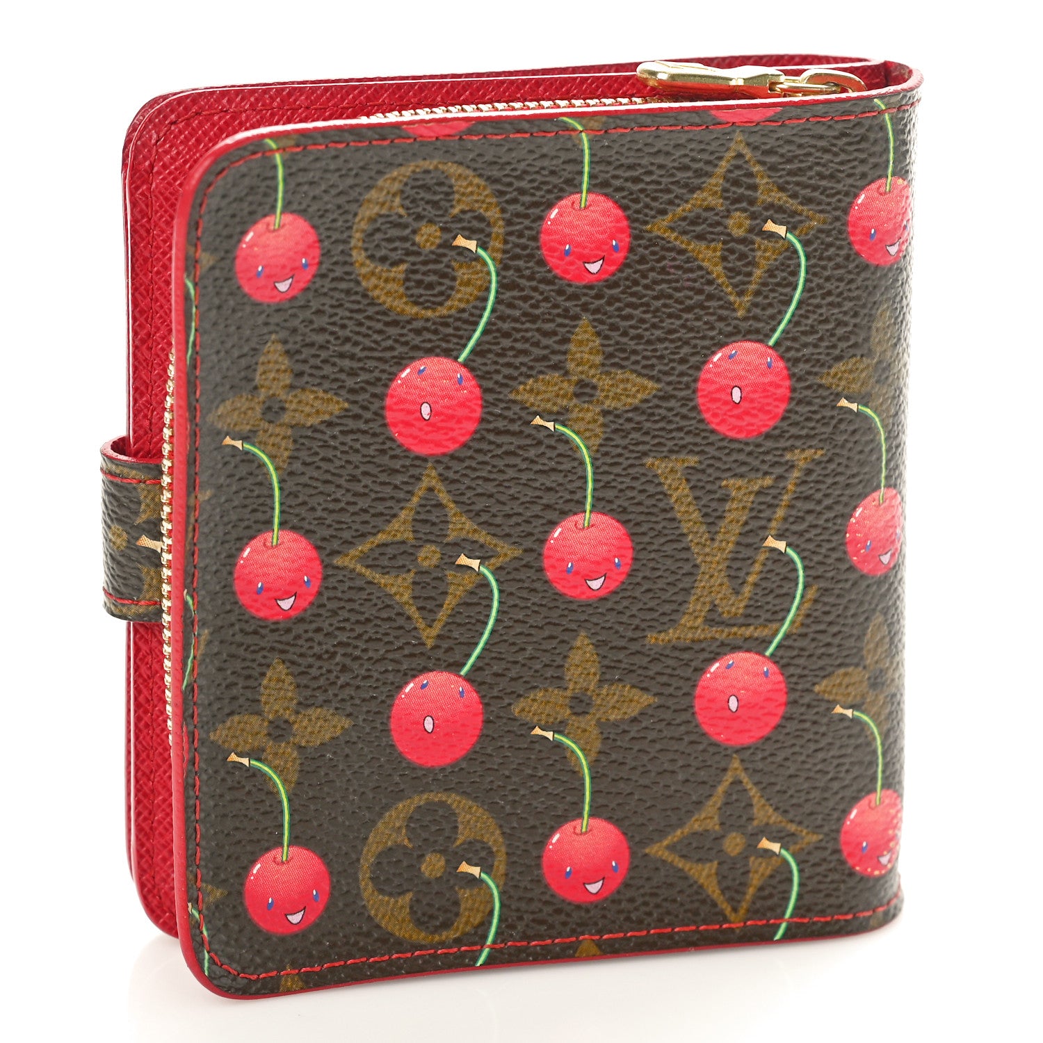 Louis Vuitton Monogram Cerises Compact Zippe Wallet 3 of 8