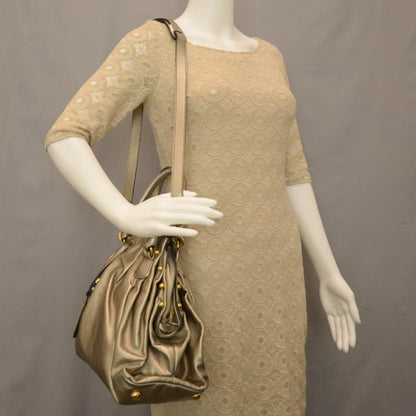 Valentino Garavani Calfskin Vanite Studded Dome Bag Metallic 2 of 7