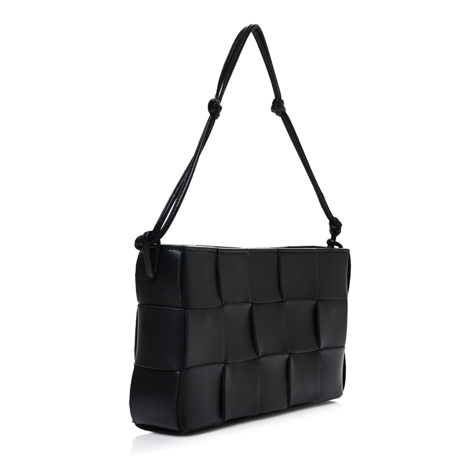 Bottega Veneta Calfskin Maxi Intrecciato Cassette Pouch On Strap Black 3 of 11