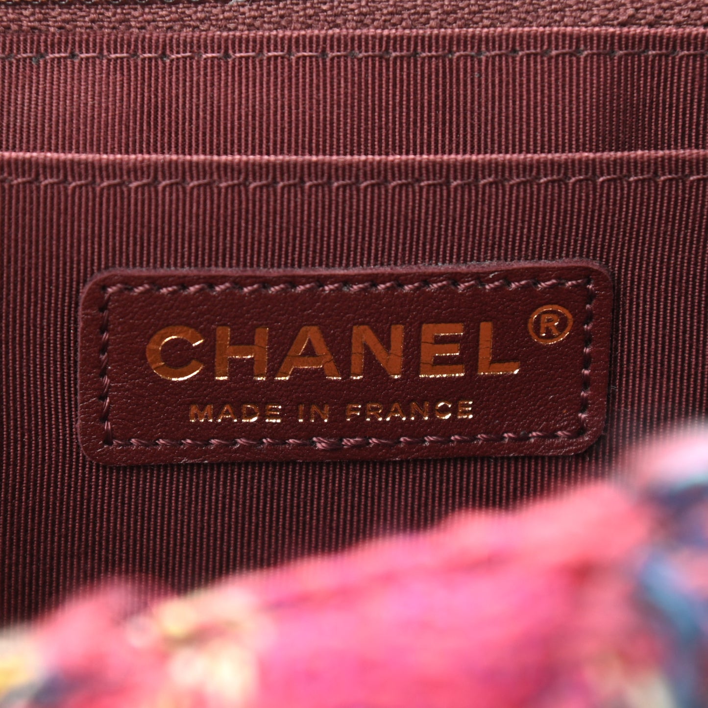 Tweed Jumbo Flap Red
