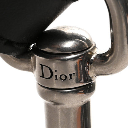 Christian Dior Canvas Embroidered Shoulder Strap Black White 3 of 4