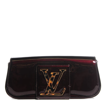 Louis Vuitton Patent Sobe Clutch Amarante 1 of 7