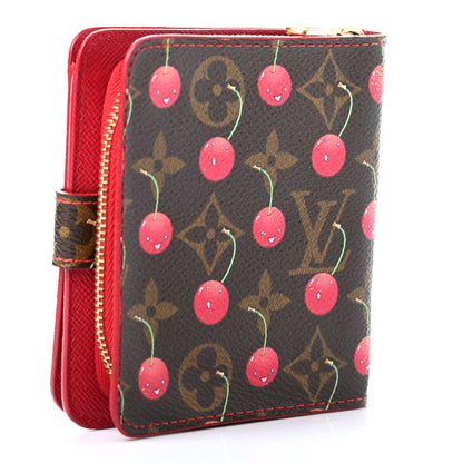 Louis Vuitton Monogram Cerises Compact Zippe Wallet 3 of 7