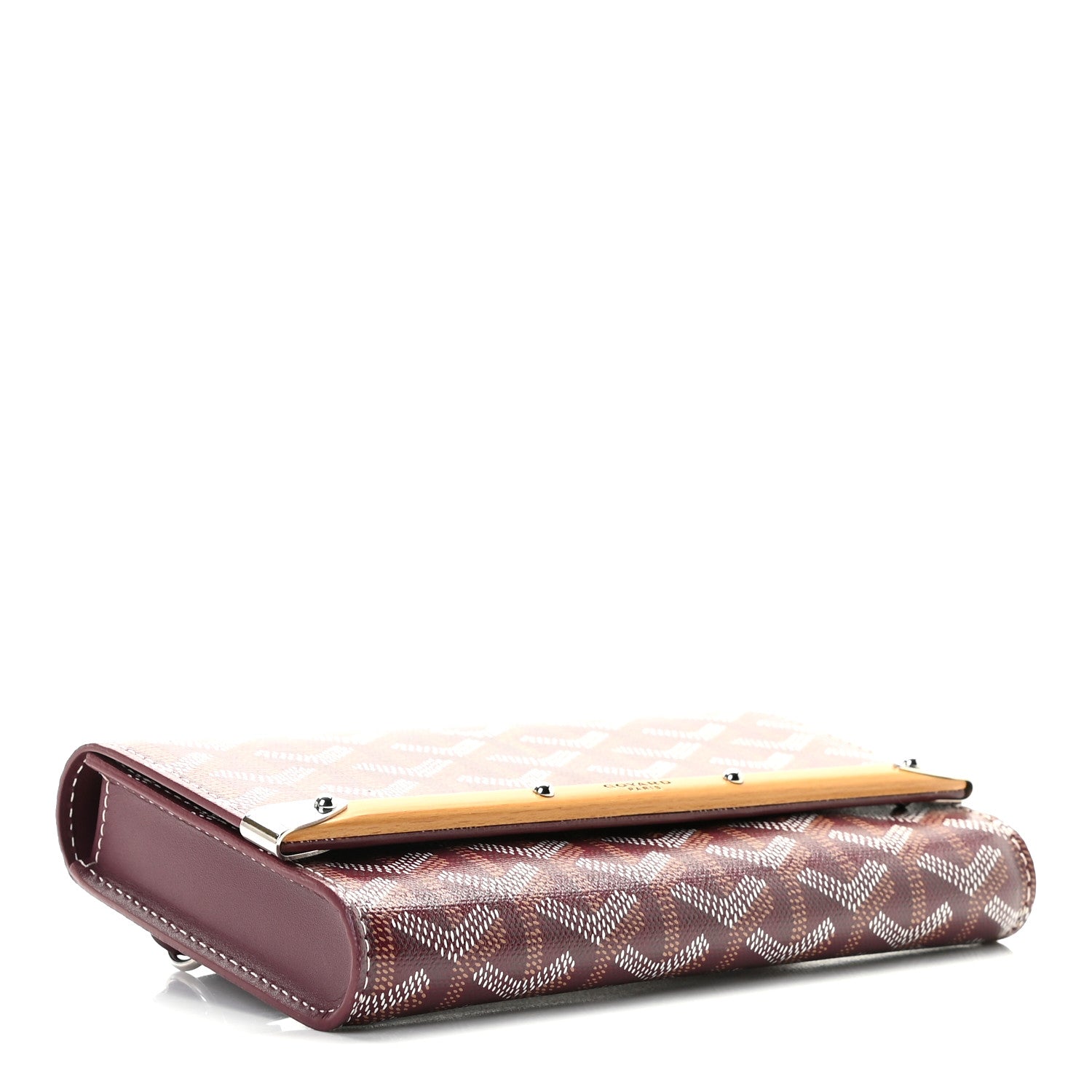 Goyard Goyardine Monte Carlo Bois Clutch Bordeaux 8 of 9