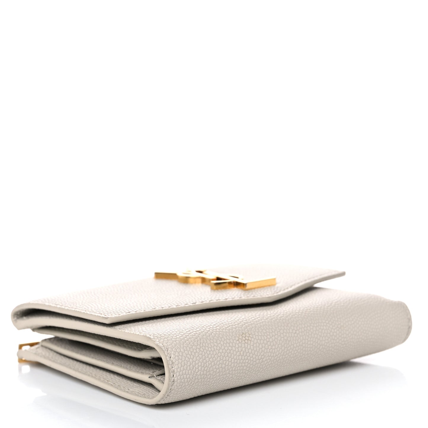 Grain De Poudre Monogram Uptown Compact Wallet Blanc Vintage