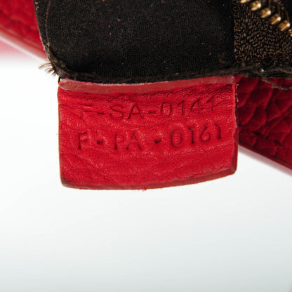 Celine Pebbled Calfskin Mini Luggage Red 7 of 9