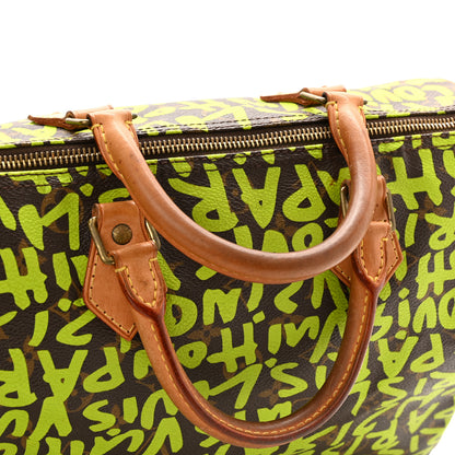 Louis Vuitton Monogram Graffiti Speedy 30 Green 11 of 11
