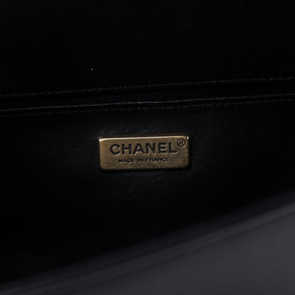 Chanel Lambskin Tile Embroidered Medium Brasserie Mosaic Boy Flap Black Multicolor 8 of 10