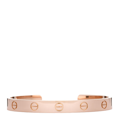 Cartier 18K Pink Gold LOVE Cuff Bracelet 16 1 of 4