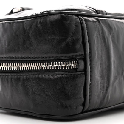 Prada Nappa Antique Small Re-Edition 2001 Two Handle Crossbody Bag Black 8 of 9