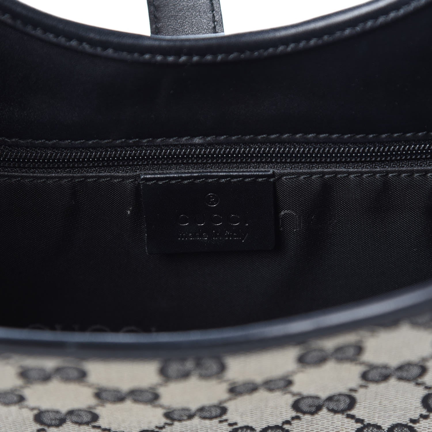 Gucci Monogram Bardot Shoulder Bag Black 6 of 8