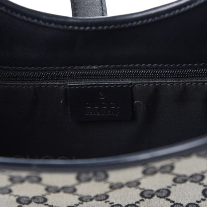 Gucci Monogram Bardot Shoulder Bag Black 6 of 8