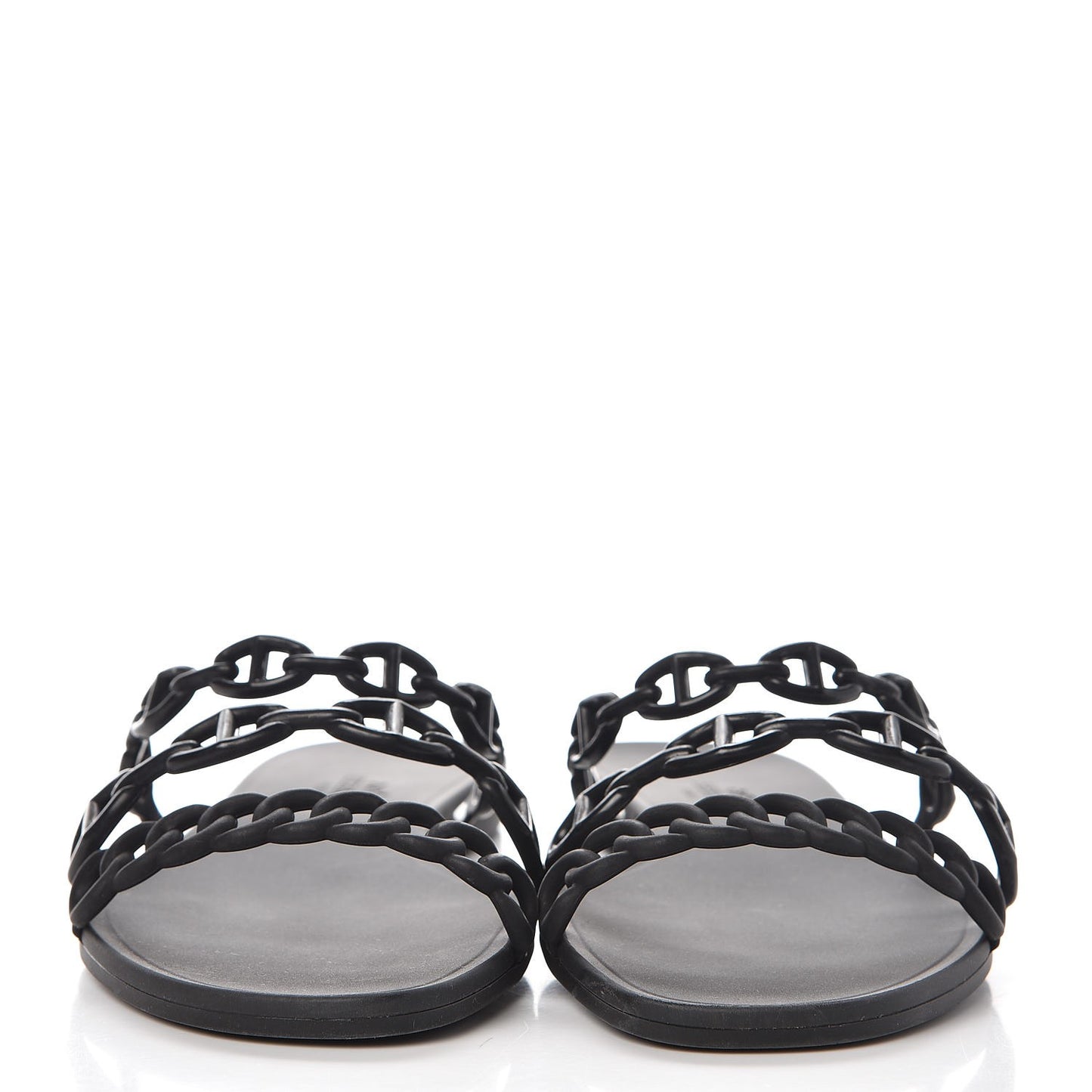 Rubber Chaine d'Ancre Rivage Sandals 37 Black